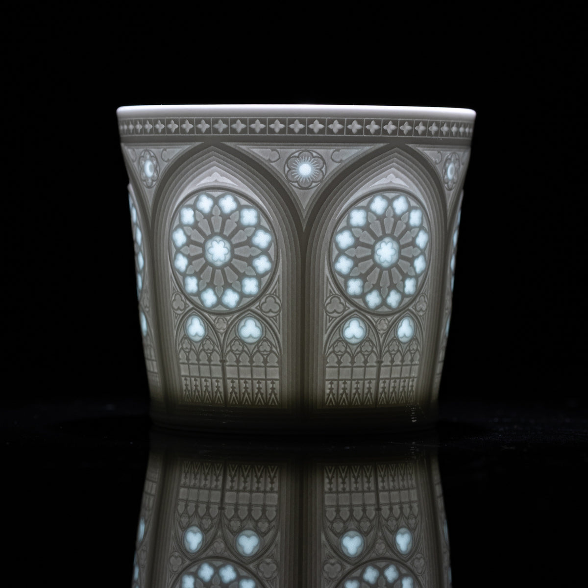 Sacred Rose — Gothic Linglong Porcelain Cup