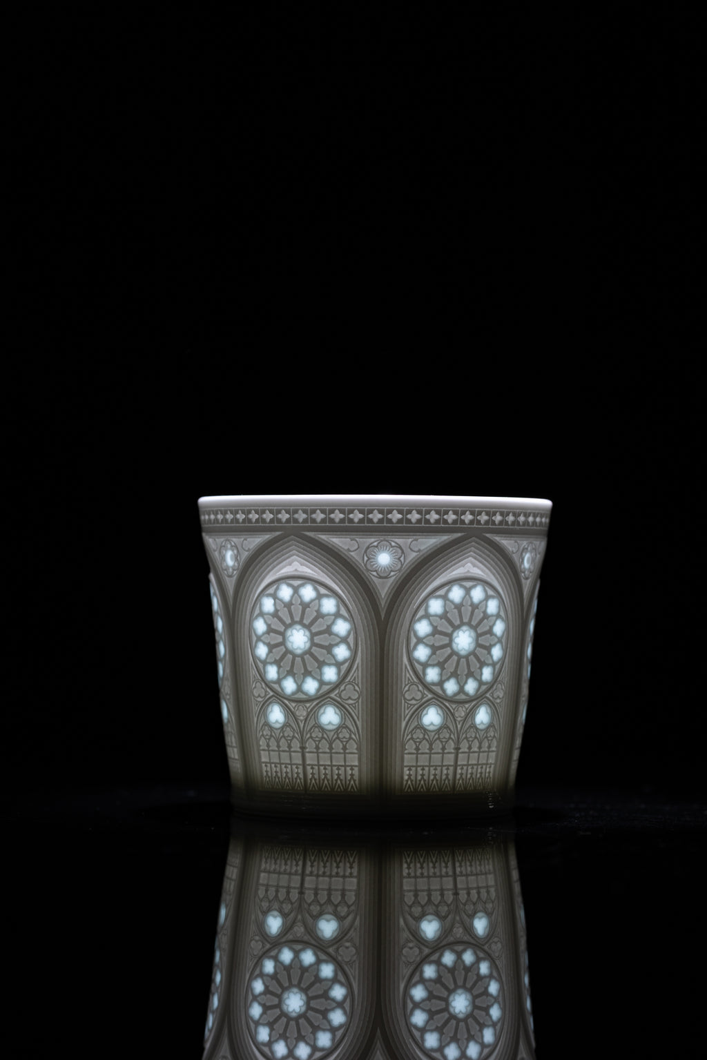 Sacred Rose — Gothic Linglong Porcelain Cup