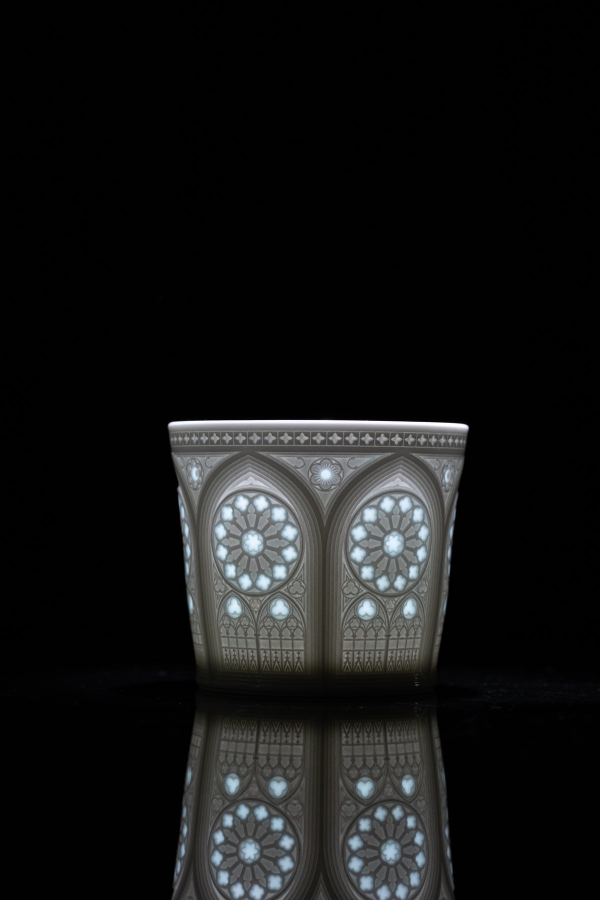 Sacred Rose — Gothic Linglong Porcelain Cup