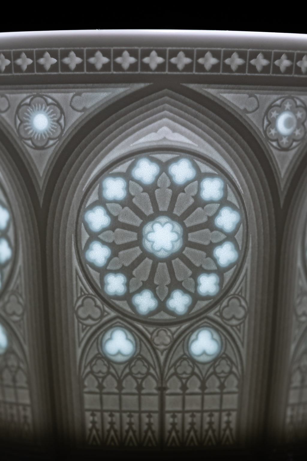 Sacred Rose — Gothic Linglong Porcelain Cup