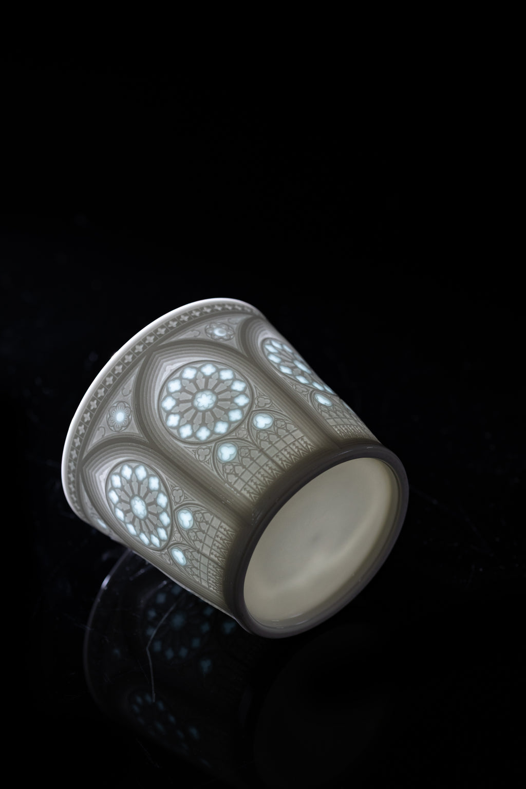Sacred Rose — Gothic Linglong Porcelain Cup