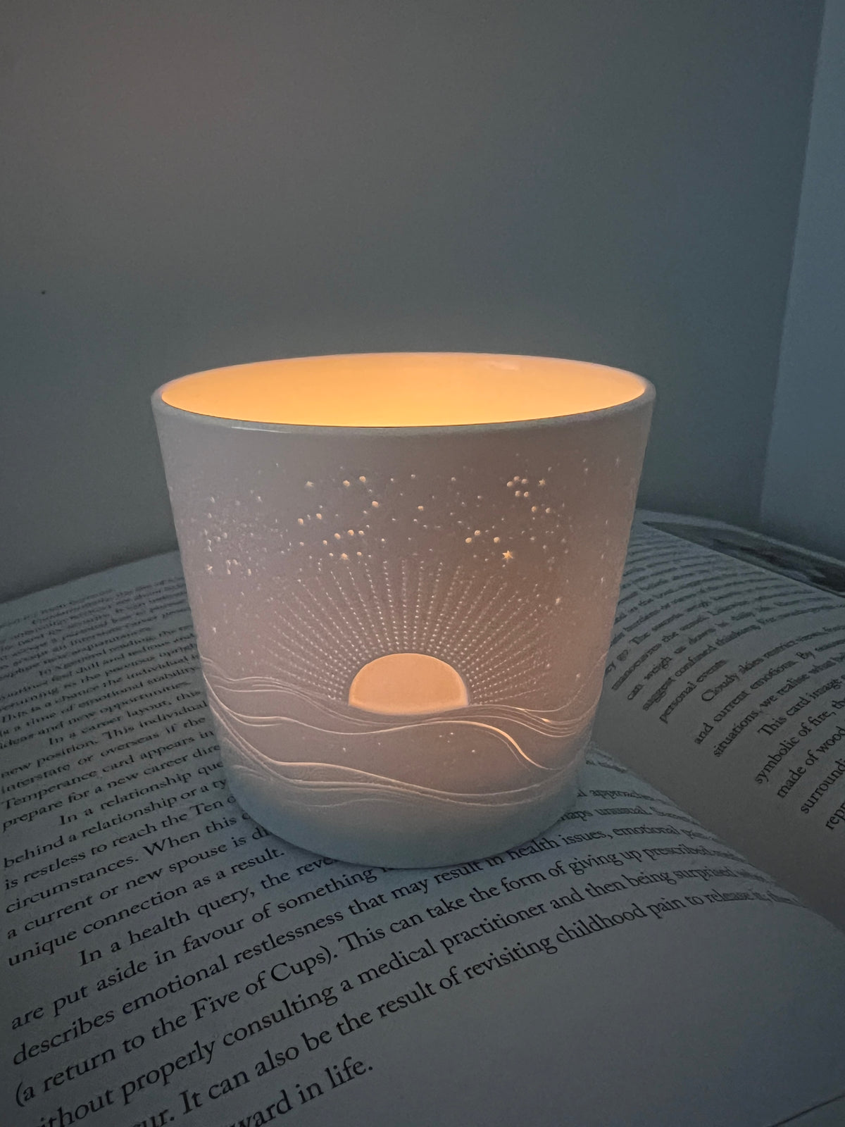 Golden Horizon Porcelain Cup
